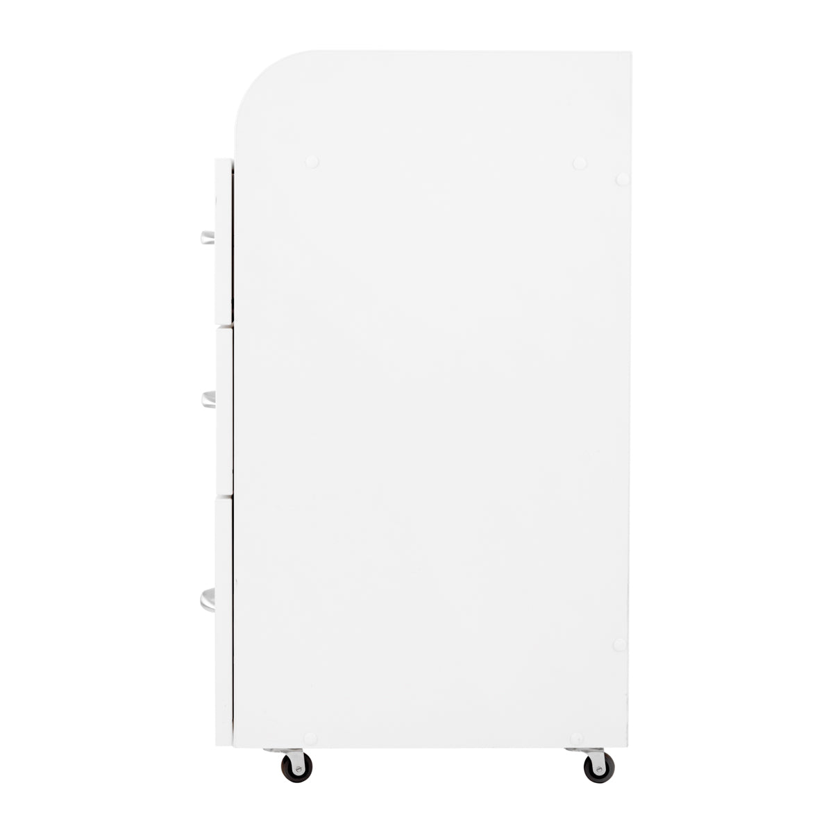 ActiveShop Combi Cabinet II White - front view showing the storage and construction details