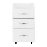 ActiveShop Combi Cabinet II White - front view showing the storage and construction details