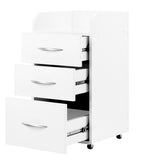 ActiveShop Combi Cabinet II White - front view showing the storage and construction details