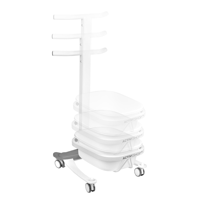 ActiveShop Comfort Mobile Pedicure Bowl Stand With Height Adjustment - full product view on a white background