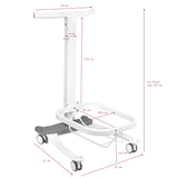 ActiveShop Comfort Mobile Pedicure Bowl Stand With Height Adjustment - full product view on a white background