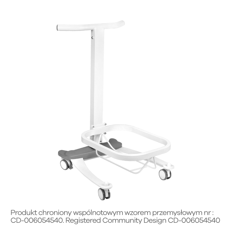 ActiveShop Comfort Mobile Pedicure Bowl Stand With Height Adjustment - full product view on a white background