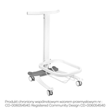 ActiveShop Comfort Mobile Pedicure Bowl Stand With Height Adjustment - full product view on a white background