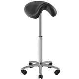 ActiveShop Cosmetic-Barber Stool 001B High Black - full product view at an angle on a white background