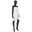ActiveShop Cotton Wrap Towel Robe For Beauty Treatments White - isolated on a white background