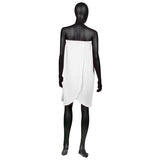 ActiveShop Cotton Wrap Towel Robe For Beauty Treatments White - isolated on a white background