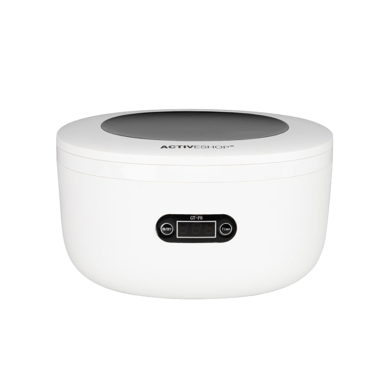 ActiveShop Denson F6-B 750ml Ultrasonic Cleaner - device housing and functional components shown on a white background