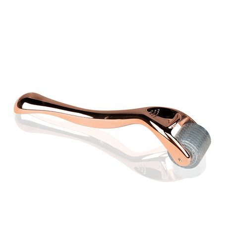 ActiveShop Derma Roller For Mesotherapy Rose Gold 192 Titanium Needles - isolated on a white background