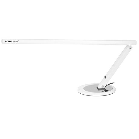 ActiveShop Desk Led Lamp Slim White - LED task lamp showing its adjustable construction and controls