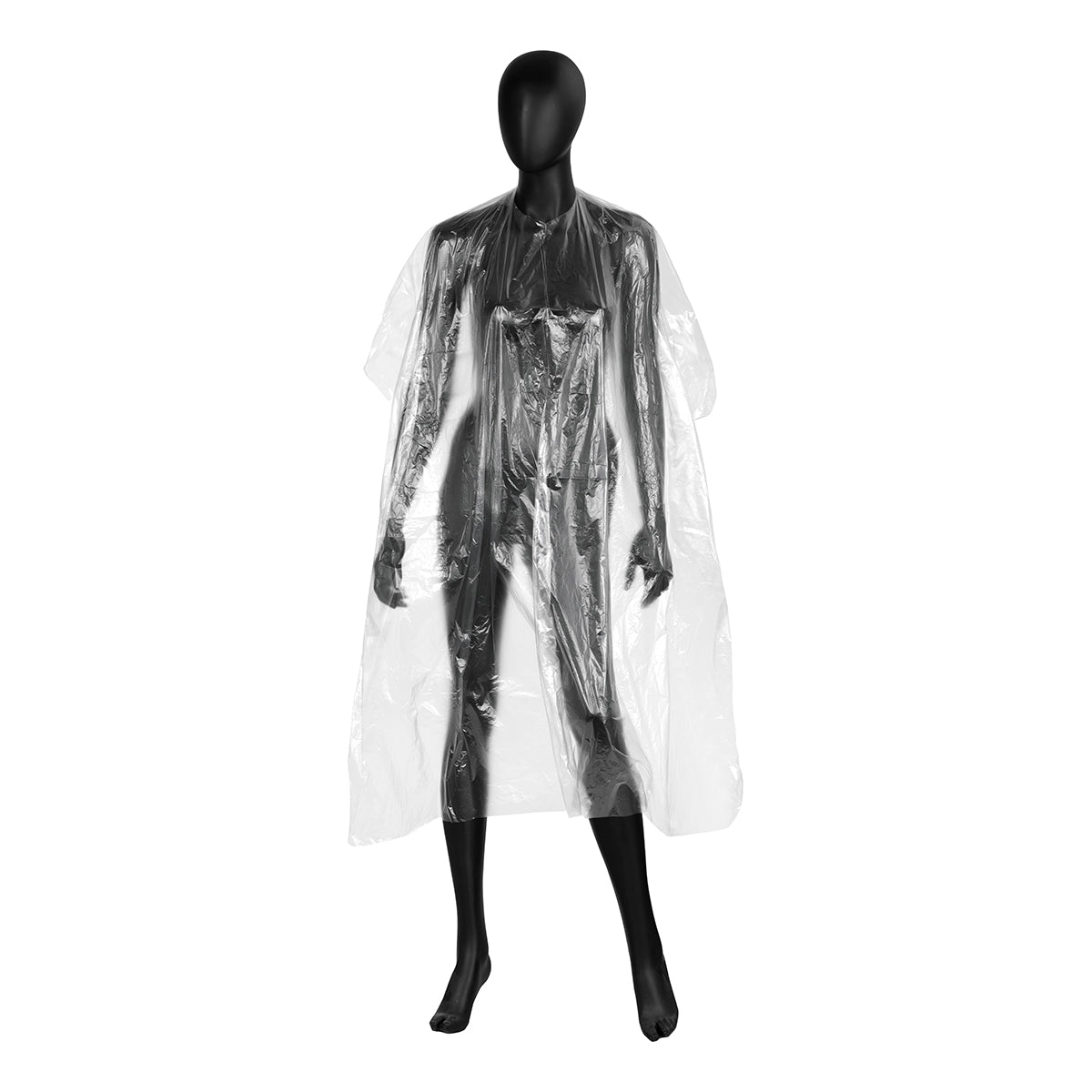 ActiveShop Disposable Hairdresser / Barber Cape 120 × 150cm 100 pcs - isolated on a white background