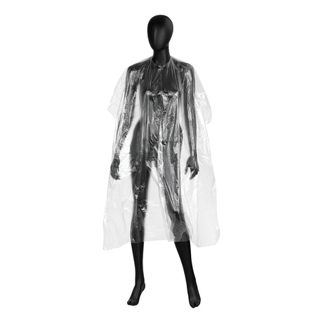 ActiveShop Disposable Hairdresser / Barber Cape 120 × 150cm 100 pcs - isolated on a white background