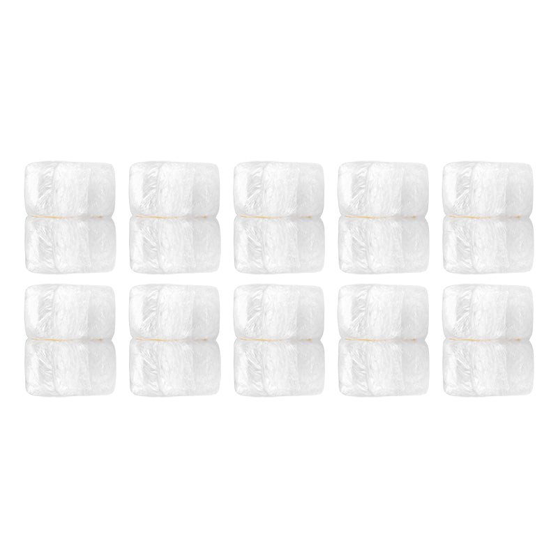 ActiveShop Disposable Highlighting Caps 100 pcs - arranged with the included components on a white background