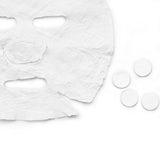 ActiveShop Disposable Non-Woven Compressed Mask 10 pcs - open cosmetic jar with its lid on a white background