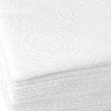 ActiveShop Disposable Non-Woven Treatment Towels White Hearts 70 × 40cm - 20 Pack - displayed in a styled studio photograph
