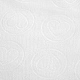 ActiveShop Disposable Non-Woven Treatment Towels White Hearts 70 × 40cm - 20 Pack - arranged with the included components on a white background