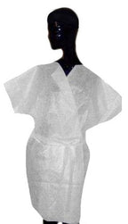 ActiveShop Disposable Short Sleeve Bathrobe - isolated on a white background