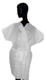 ActiveShop Disposable Short Sleeve Bathrobe - isolated on a white background
