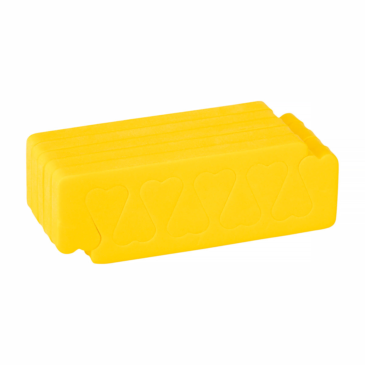 ActiveShop Disposable Toe Separators Yellow - 10 Pack - isolated on a white background