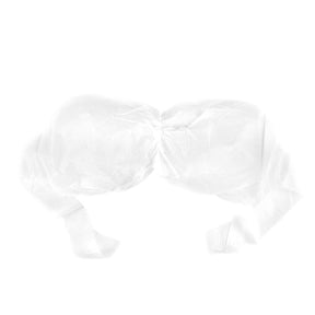 ActiveShop Disposable White Bra 10 pcs - isolated on a white background