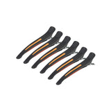 ActiveShop E-13 Hair Sectioning Clips 11.5cm Neon Mix - 6 Pack - isolated on a white background