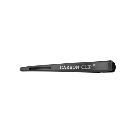 ActiveShop E-15 Carbon Hair Sectioning Clips 11.5cm Black - 10 Pack - isolated on a white background