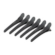 ActiveShop E-17 Hair Sectioning Clips 10.5cm Black - 6 Pack - isolated on a white background