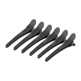 ActiveShop E-17 Hair Sectioning Clips 10.5cm Black - 6 Pack - isolated on a white background