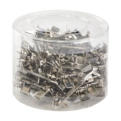 ActiveShop E-19 Metal Hair Clips 9cm - 80 Pack - isolated on a white background