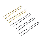 ActiveShop E-56 Hairpins 200 pcs Assorted Colours - arranged with the included components on a white background