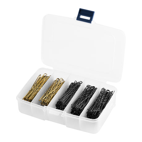 ActiveShop E-56 Hairpins 200 pcs Assorted Colours - isolated on a white background