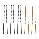 ActiveShop E-56 Hairpins 200 pcs Assorted Colours - arranged with the included components on a white background