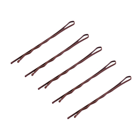 ActiveShop E-58 Copper Hairpins 120 pcs 5.6cm - arranged with the included components on a white background