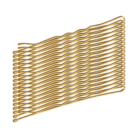 ActiveShop E-64 Hairpins 6cm Gold & Brown - 50 Pack - isolated on a white background