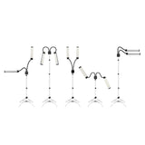 ActiveShop Eyelashes & Makeup LED Lamp Polluks II Black & Silver MSP-lD01 - LED treatment lamp with adjustable light arms on a white background