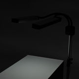 ActiveShop Eyelashes & Makeup LED Lamp Polluks II Black & Silver MSP-lD01 - LED treatment lamp with adjustable light arms on a white background