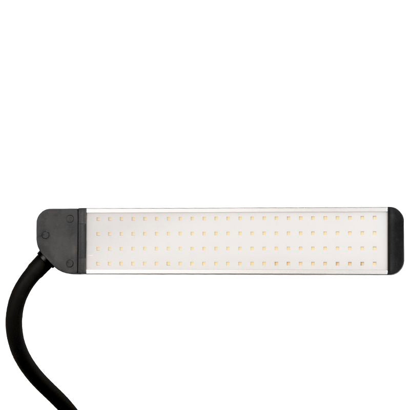 ActiveShop Eyelashes & Makeup LED Lamp Polluks II Black & Silver MSP-lD01 - LED treatment lamp with adjustable light arms on a white background