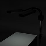 ActiveShop Eyelashes & Makeup LED Lamp Polluks II Black & Silver MSP-lD01 - LED treatment lamp with adjustable light arms on a white background