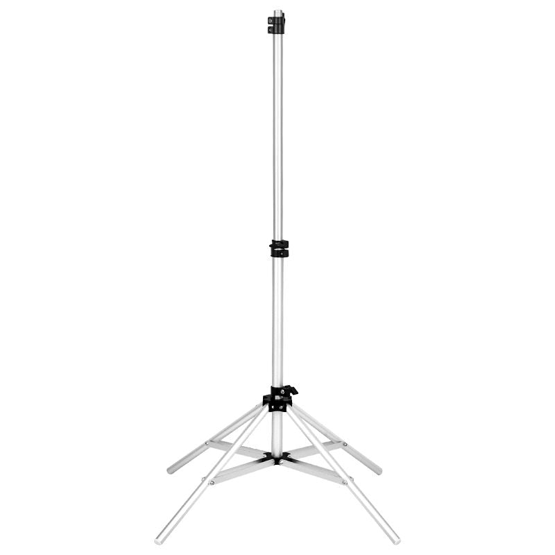 ActiveShop Eyelashes & Makeup LED Lamp Polluks II Black & Silver MSP-lD01 - LED treatment lamp with adjustable light arms on a white background