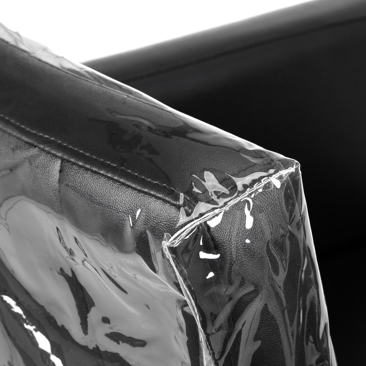 ActiveShop Foil Backrest Cover for Hairdressing Chair - close-up of the upholstery and construction details