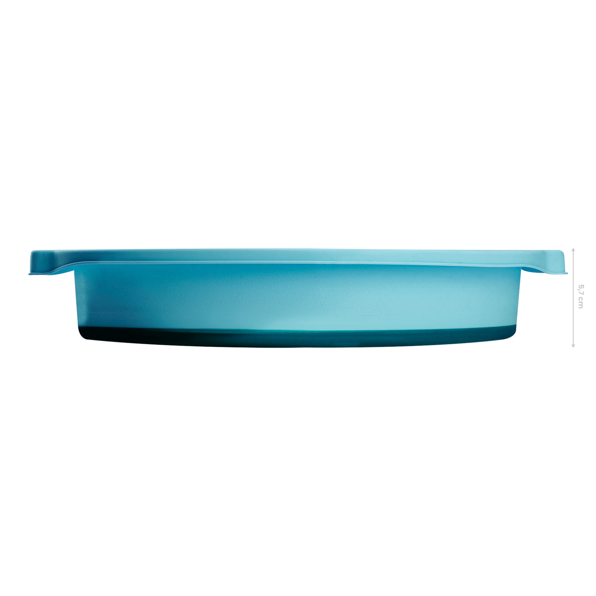 ActiveShop Foldable Pedicure Bowl Blue - pedicure bowl shown from above with measurements overlaid