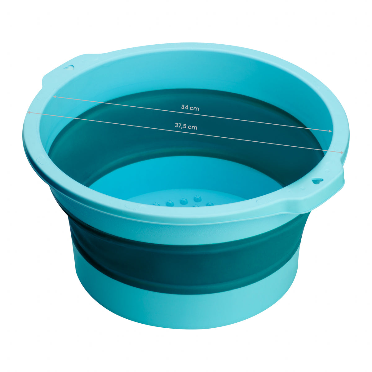 ActiveShop Foldable Pedicure Bowl Blue - pedicure bowl shown from above on a white background