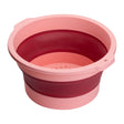 ActiveShop Foldable Pedicure Bowl Pink - pedicure bowl shown from above on a white background