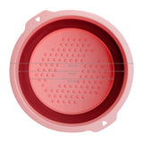 ActiveShop Foldable Pedicure Bowl Pink - pedicure bowl shown from above on a white background