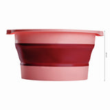 ActiveShop Foldable Pedicure Bowl Pink - pedicure bowl shown from above on a white background