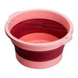 ActiveShop Foldable Pedicure Bowl Pink - pedicure bowl shown from above on a white background
