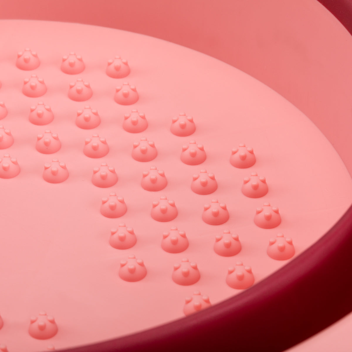 ActiveShop Foldable Pedicure Bowl Pink - pedicure bowl shown from above on a white background