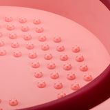 ActiveShop Foldable Pedicure Bowl Pink - pedicure bowl shown from above on a white background