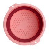 ActiveShop Foldable Pedicure Bowl Pink - pedicure bowl shown from above on a white background