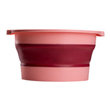 ActiveShop Foldable Pedicure Bowl Pink - pedicure bowl shown from above on a white background