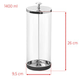 ActiveShop Glass Container For Disinfecting Tools 1400ml - isolated on a white background